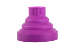 Difusor De Secador De Cabelo De Silicone Colapsível Portátil Plegável Para Viagem Roxo