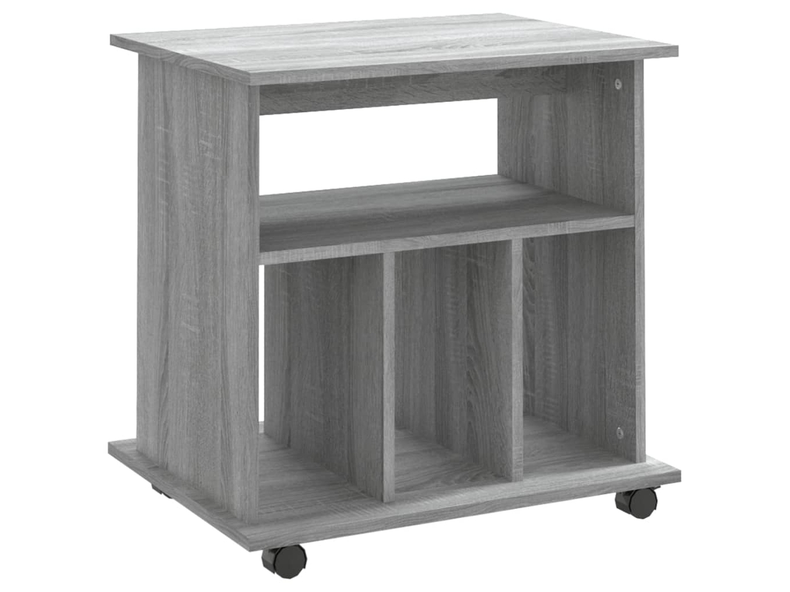 Móvel com Rodas MAISON EXCLUSIVE Derivados de Madeira Cinzento Sonoma (60x45x60 cm)