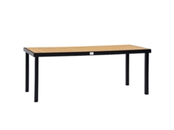 Mesa de Jardim Retangular Alumínio (com Tampo Pe Ripado, 8 Lugares)