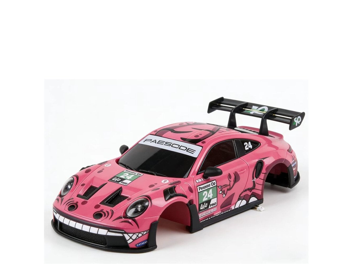 Carroceria Preta Hstar D24 1/24 para Drift Rc com Luzes Led, Peças de Reposição para Veículos de Corrida em Pista. MDUG