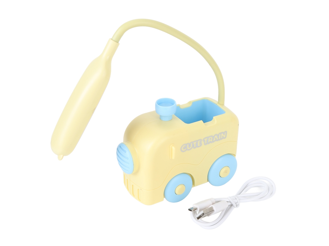 Lâmpada de Mesa Cabeceira Led Mini Trem Porta canetas | S/MARCA