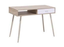 Secretária BELIANI Deora de MDF Castanho claro 100x48x76