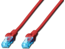 Cabo de Rede DIGITUS (RJ45 - 3 m - Vermelho)
