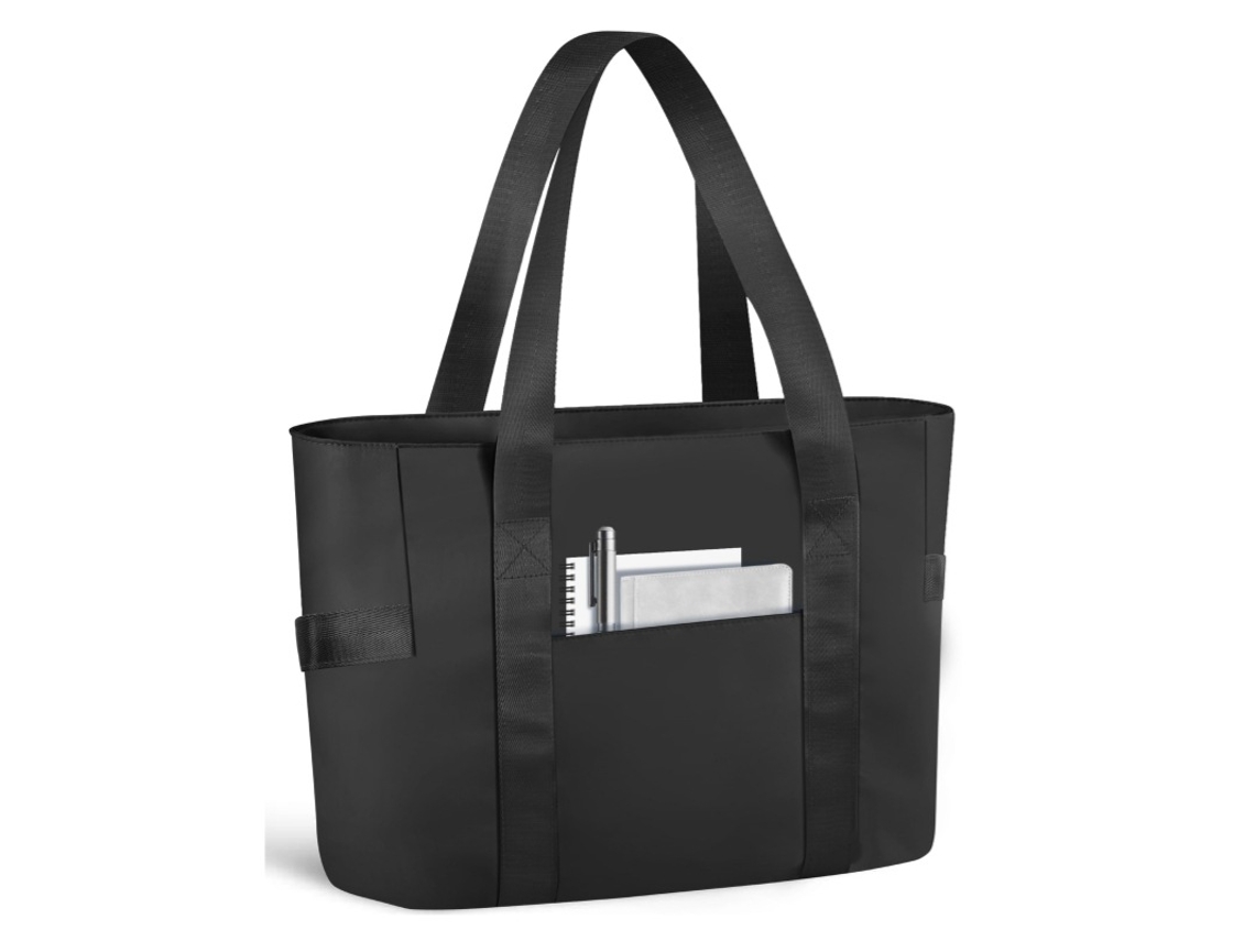 Mala Mão - Saco Tote Senhora - Para Trabalho E Viagem - 40x15x32 Cm - Nylon - Preto