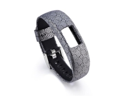 Lurelia Pulseira, Compatível Com Garmin Vivofit 4, Cor Brilhante, Silicone Integrado, Preta