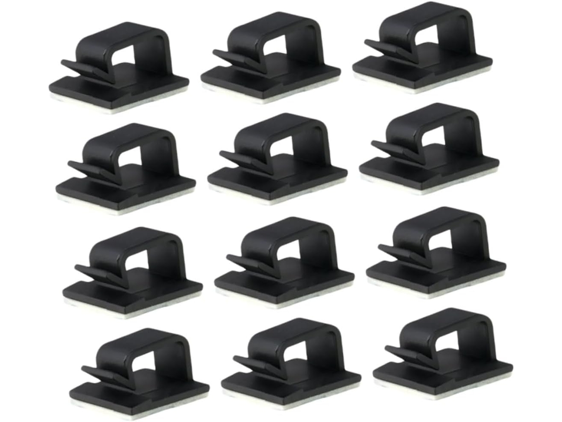 Conjunto De 50 Unidades De Prendedores De Cabos Adesivos Para Tv De Mesa. Gokoco