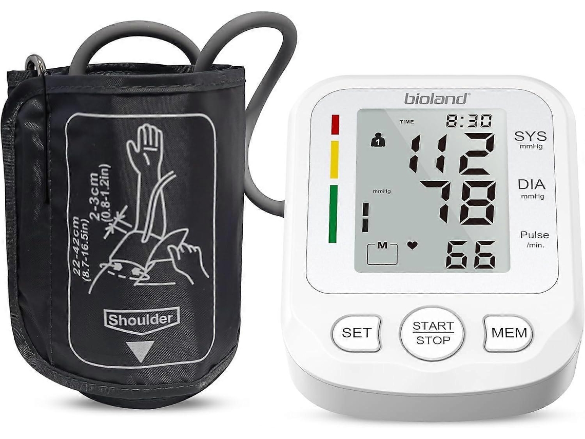 Lurelia Tensiómetro Digital Grande Ajustável Lcd Ritmo Cardíaco Irregular E Detecção De Hipertensão Gpa