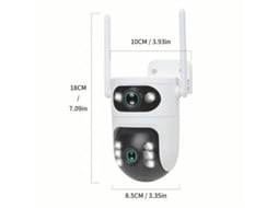 Câmara De Vigilância  Visão Noturna Exterior Sem Fio Da Câmera 2k Ultra Hd Da Vigilância De 1080p Hd, Controle Do Aplicativo