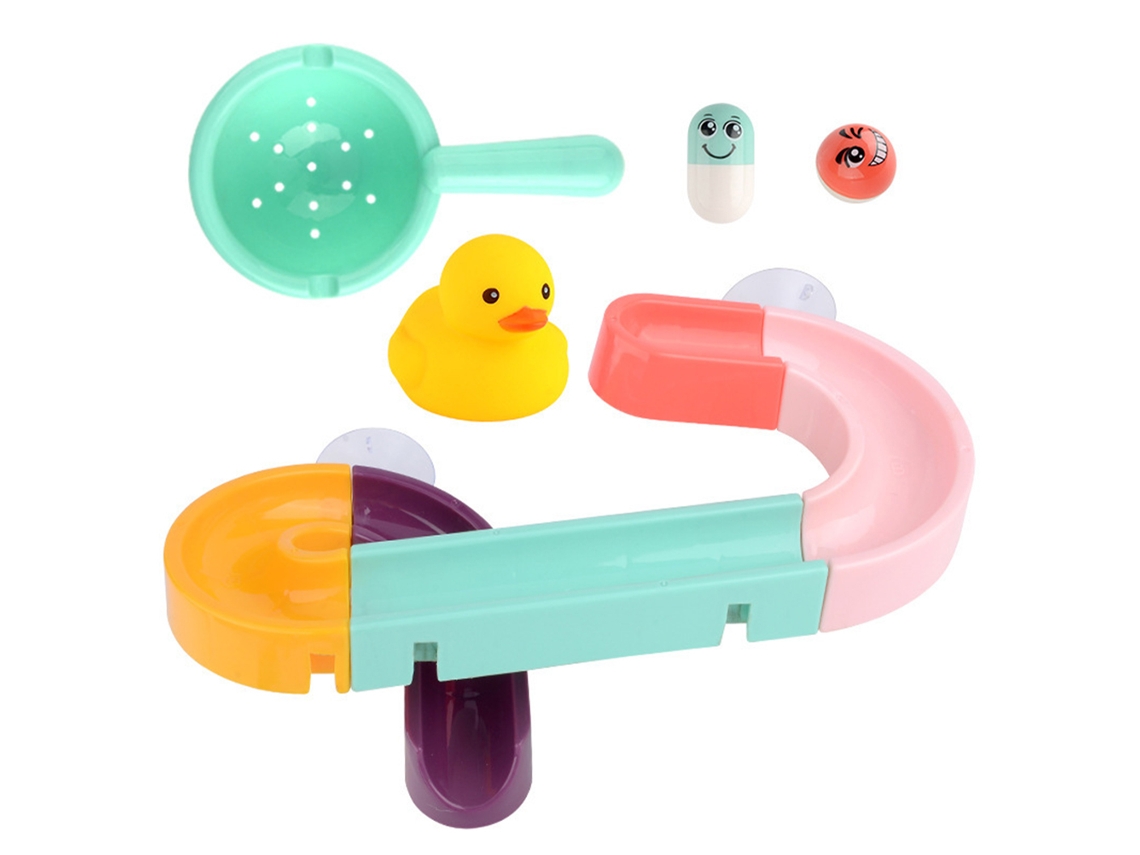 Ats brinquedos de Banho para Crianças Bolas de Água Pistas Diy Montagem Parede Cascata Presente para Meninos e Meninas