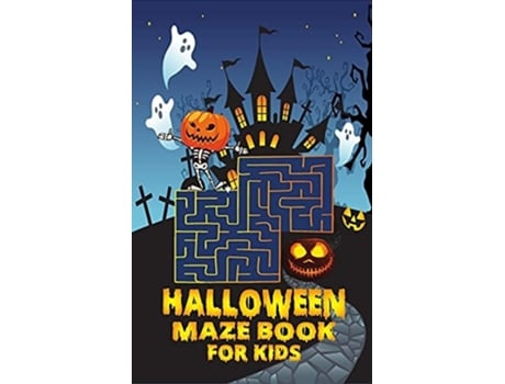 Livro Halloween Maze Book For Kids Game Book For Toddlers / Kids Halloween Books De Rex Mcjamie (inglês)