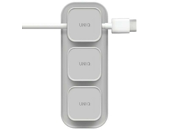 Organizador De Cabos Magnéticos Uniq Pod Mag Para Magsafe Cinza Para Celulares