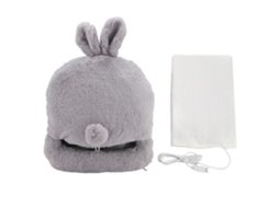 Laxiscreed Aquecedor De Pés Usb Com Coelho Animado, Estilo Nariz Grande, Alimentado Por 5v2a, Para Conforto
