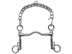Bit de Pólo de Ramal Curto Saumur 110 Mm Prateado 115 Mmfeeling