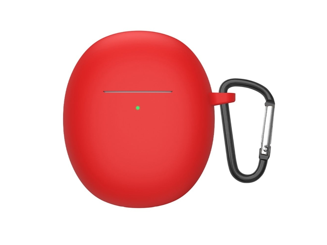 Capa De Silicone Oppo Enco R Com Fivela Vermelha Brilvibera