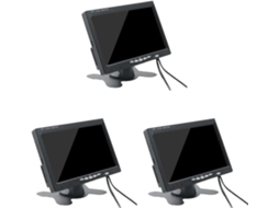 3 Mini Monitores de Tv Hd de 7 Polegadas com Telas Lcd 800x480 Portáteis para Carro SFUSHOS