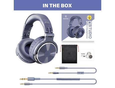 Oneodio Pro 50 Auscultadores Estéreo Estéreo Profissional Dj Auscultadores com MicroAuriculares Over Ear Monitor Auscultadores Bass Headsets
