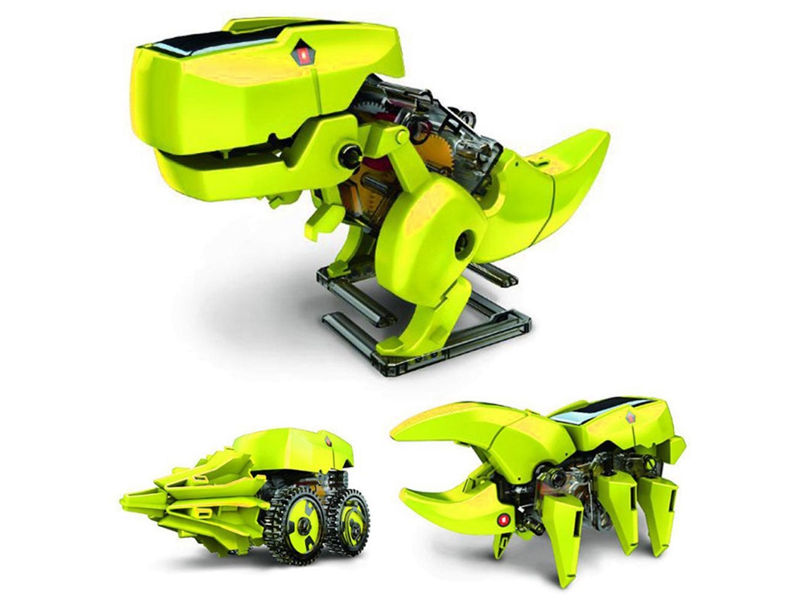 Mali kit de Construção de Robô Dinossauro Solar 3 em 1 Brinquedo Educativo Diy para Crianças