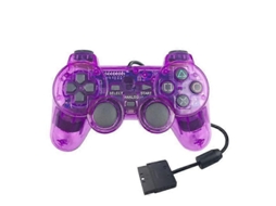 Para Ps2 Wired Game Controller Gamepad Dupla Vibração Clear Controller Gamepad Joypad Para Playstation 2 Ps2 Gamepads Acessório Hengjian