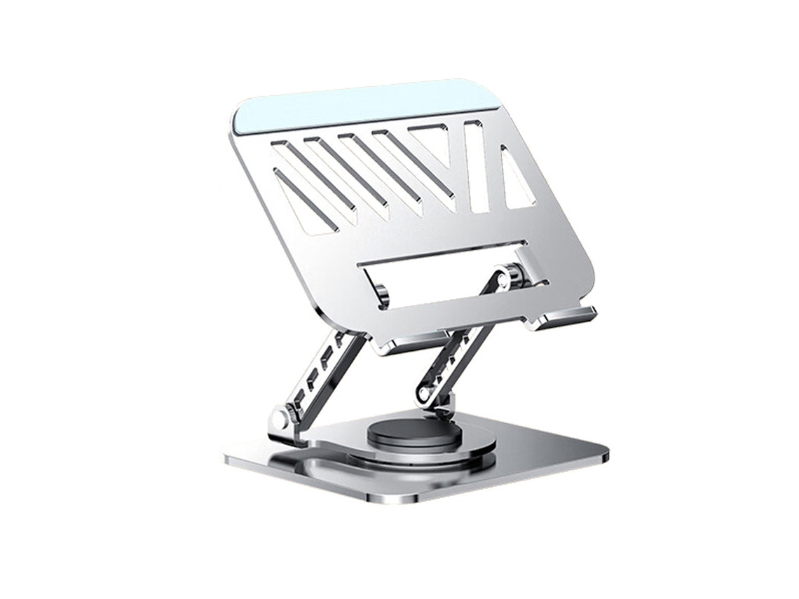 Suporte Para Portátil Com Altura Ajustável, Rotação De 360°, Dobrável E Com Suporte Para Resfriamento Czhhmart
