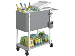 Carrinho Refrigerado 56l com Rodas, Prateleiras, Abridor SINI TECH STORE
