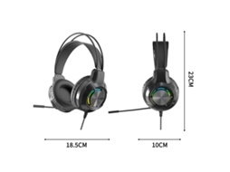 Fone de ouvido gamer headset com fio, graves potentes, para notebook e PC, com microfone CHABERLU