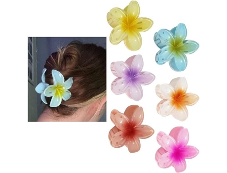 Prendedores De Cabelo Não Especificado 6 Peças Plástico De Alta Qualidade Confortável Aderência Ótima Annefly