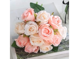 Buquê de 24 Rosas Artificiais de Seda com Haste. AQUAFORGE