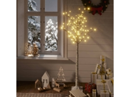 Vidaxl Árvore De Natal 156 Leds Salgueiro Int./ext. 1,5m Branco Quente