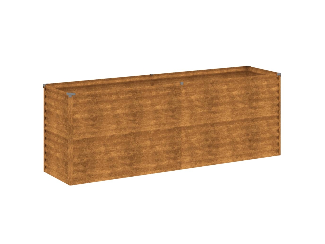 Canteiro Elevado de Jardim VIDAXL Aço Corten (196X50X69 cm)