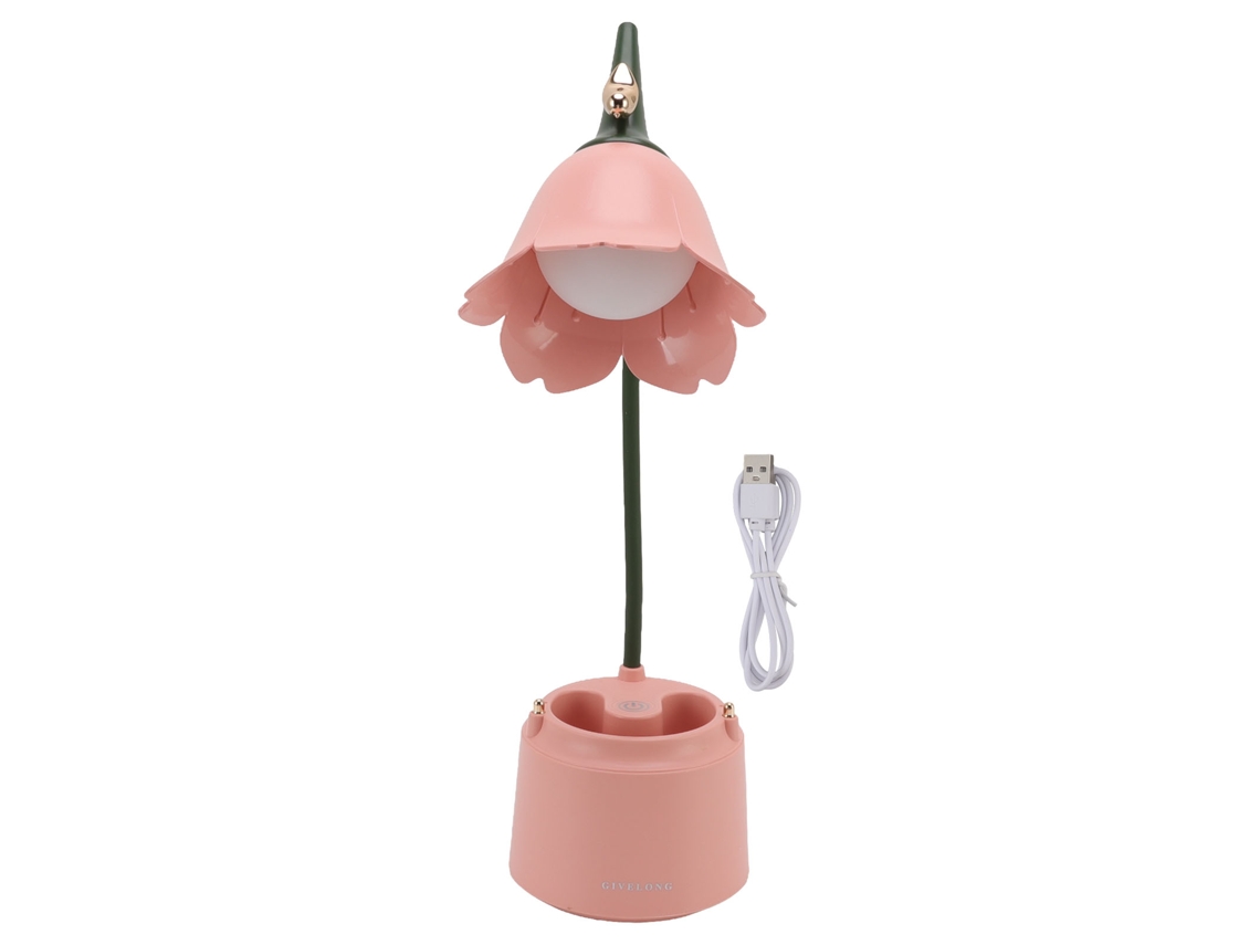Luminária de Mesa Usb 5v 3w com Design de Flores e Pássaros CHABERLU