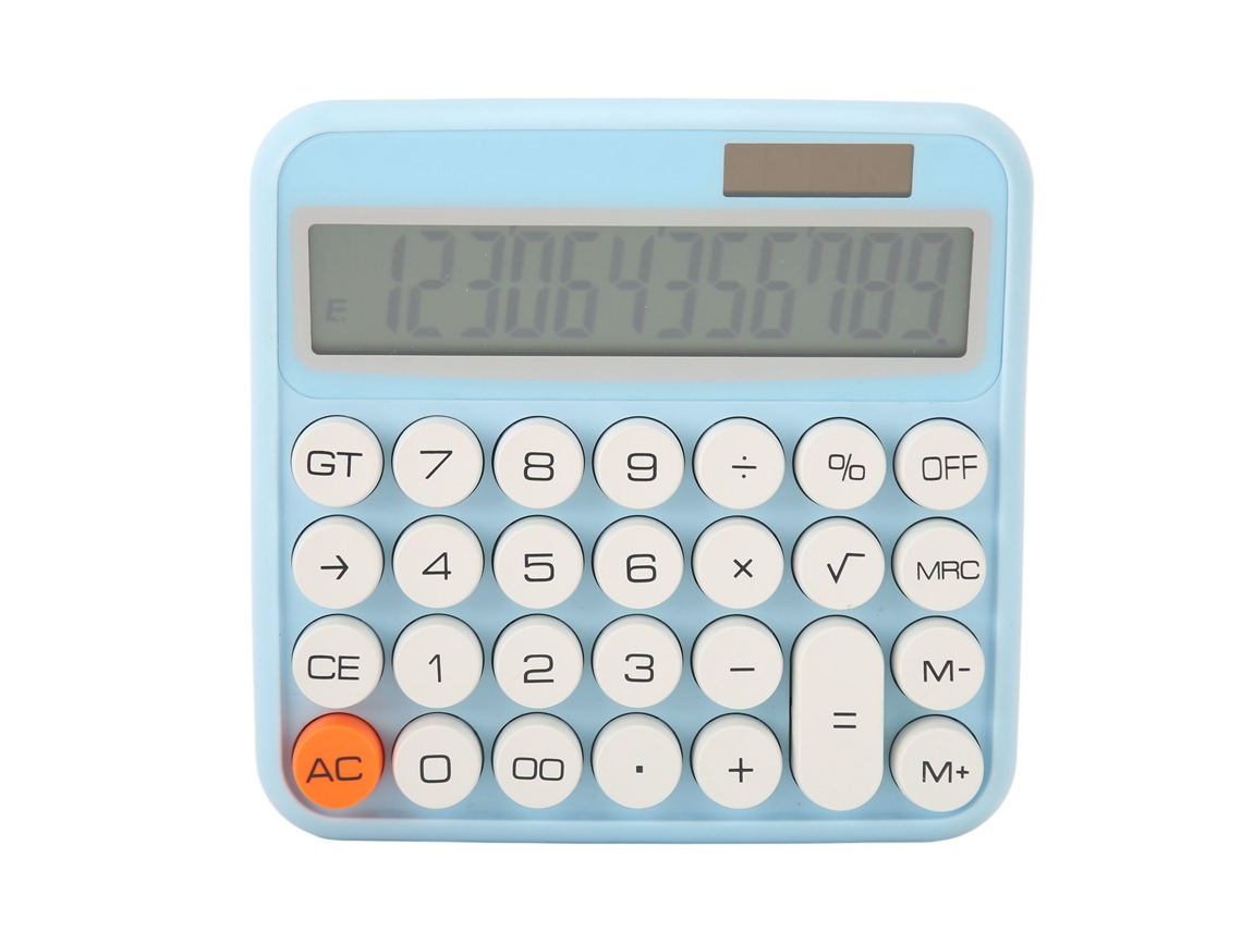 Calculadora De Escritório De 12 Dígitos Com Tela Lcd Grande, Energia Dupla E Desligamento Automático Para Escritório E Escolas