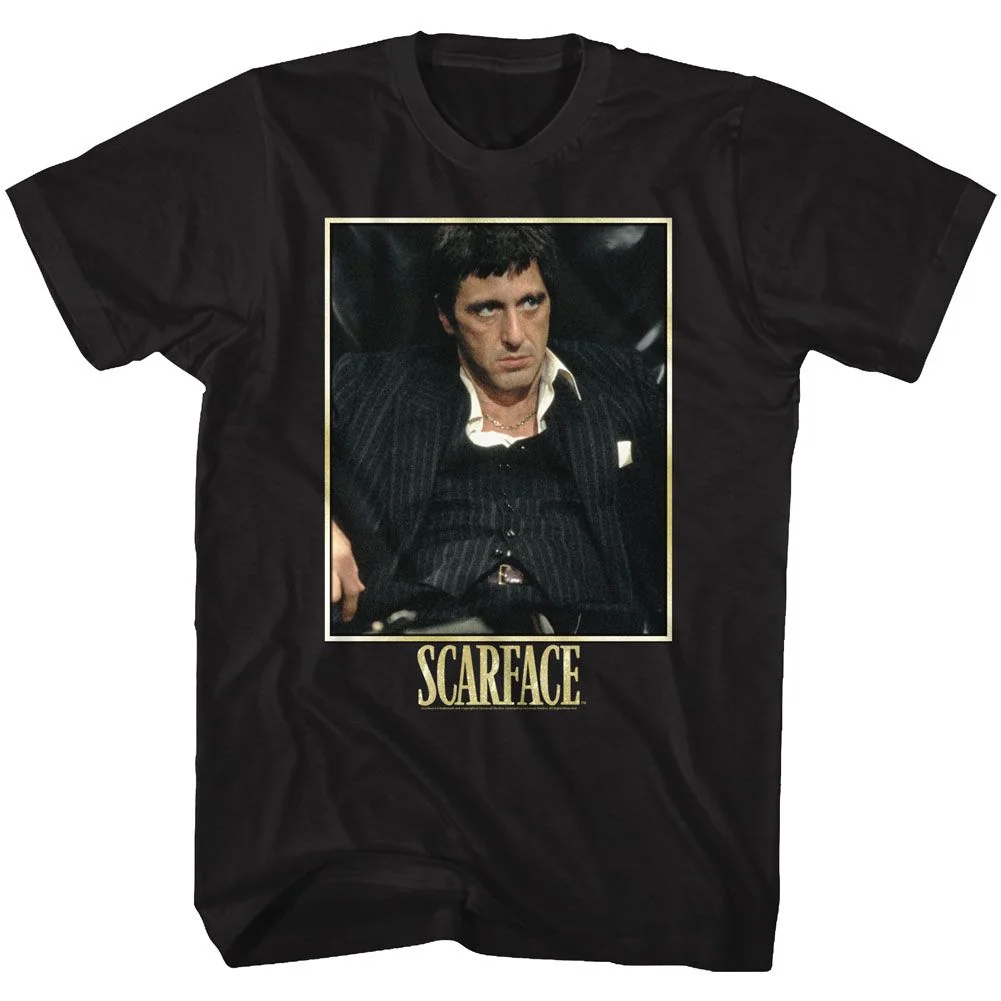 Rockinstone Scarface Movie Bad Guy Black Adult Shirt Size:s