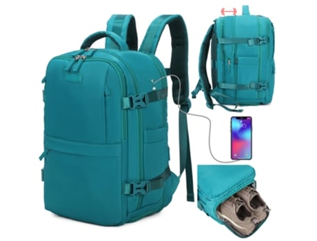 Mochila De Cabine Expansível 1990s Ryanair Verde (40x25x20 25cm 20l 25l)