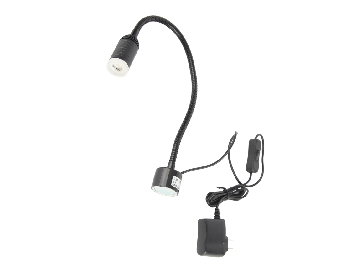 Lâmpada de trabalho Led 5w com base magnética e mangueira flexível 360° para manutenção e máquinas | S/MARCA