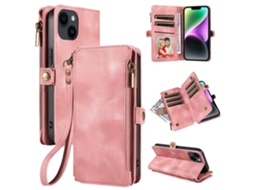 Capa Carteira Para Iphone, Compatível Com Iphone.rosa - Iphone 13 Mini