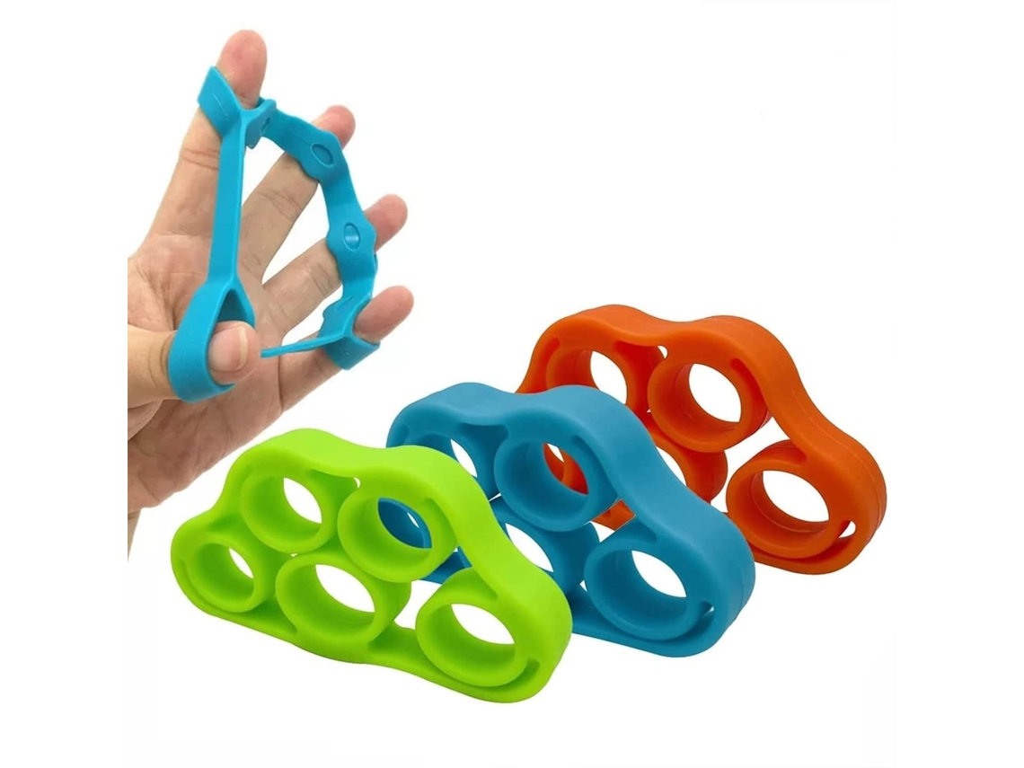 Treinador Dedos Silicone Ajustável para Extensão e Força da Mão ZYBLSSBB