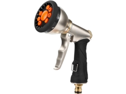 Conector De Mangueira De Jardim De Metal, Bico De Pulverização Com 9 Padrões Ajustáveis Para Lavagem De Carros, Limpeza E Rega