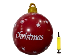 Bola Inflável de Natal 60cm PVC S/MARCA