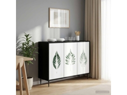 Vidaxl Buffet Hanau Carvalho Preto 102 X 33 X 76 Cm