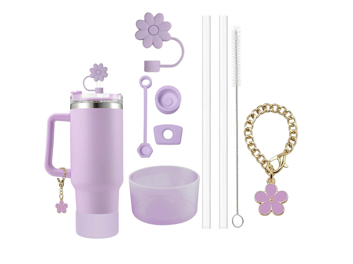 Conjunto De 9 Acessórios Para Caneca (roxos).