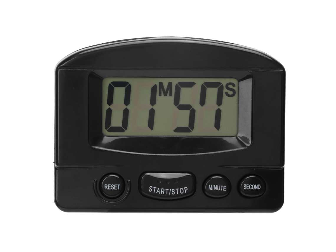 Timer De Cozinha Digital Com Contagem Regressiva Volume Alto Design Magnético Multifuncional Preto