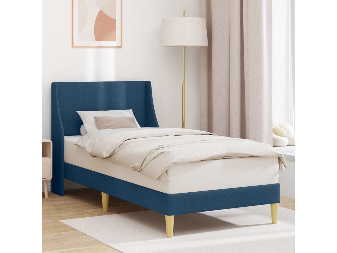 Vidaxl Estrutura Da Cama Liso Com Cabeceira Placa De Conexão