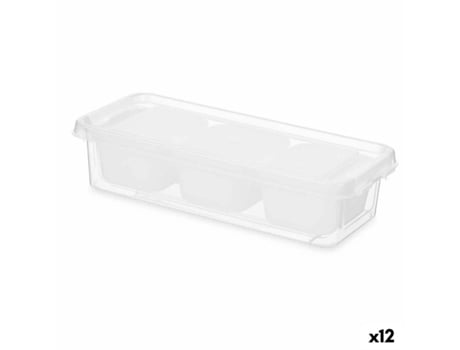 Organizador Branco Plástico 28,2 x 6 x 11,7 cm (12 Unidades)