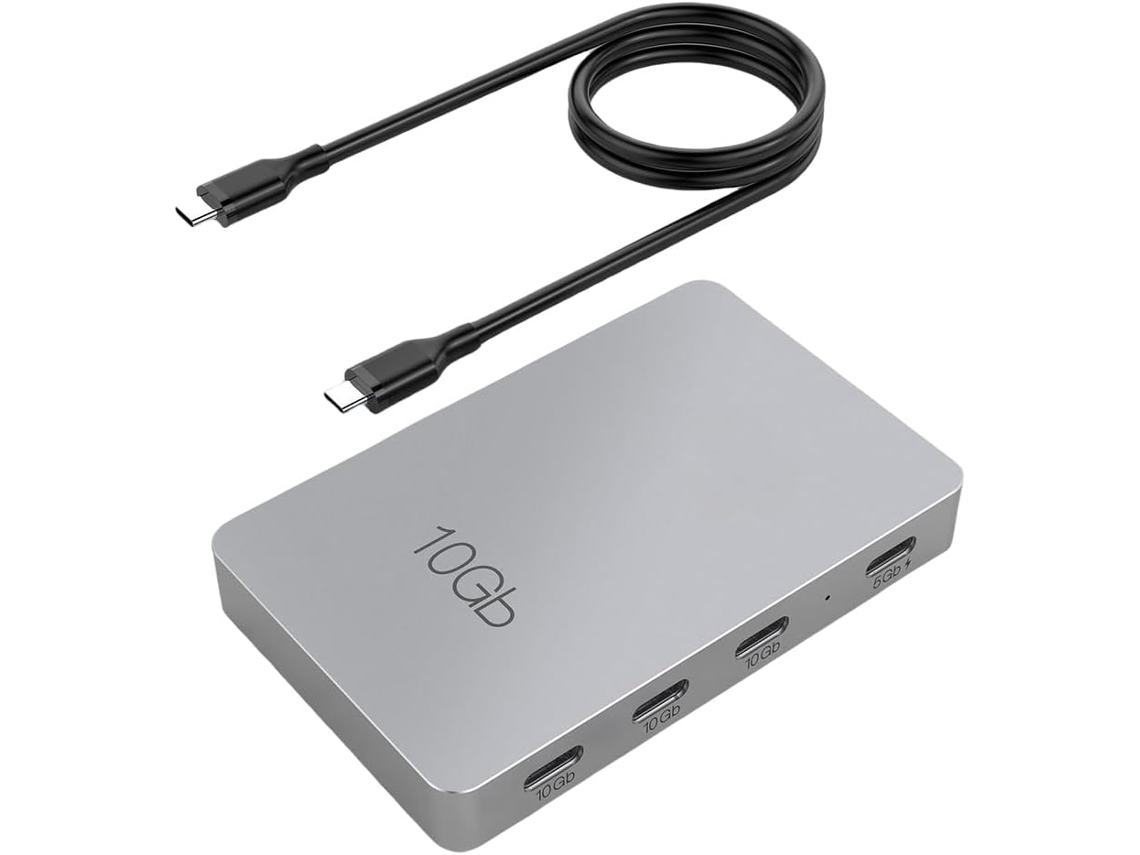 Divisor Usb Tipo-c Gen2 7 Em 1, Hub Multiportas De Alta Velocidade