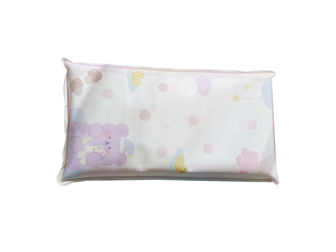 Travesseiro de Gelo para Sonecas Estudo com Gel Cristal Preenchimento PVC Ursinho Roxo | S/MARCA