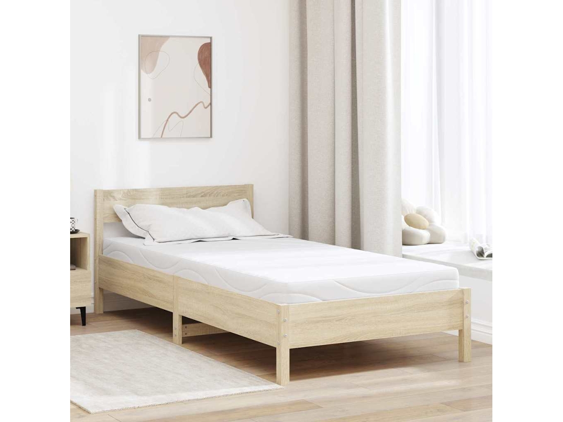 Vidaxl Colchão Médio 90 X 190 Cm Branco