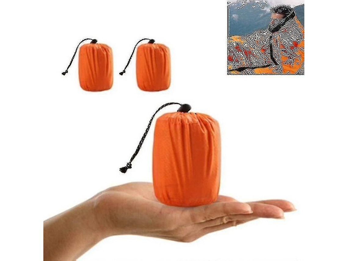 Bolsa De Dormir De Emergência Sobrevivência Manta Anti-rotura Pe Camping Exterior Isolante Portátil