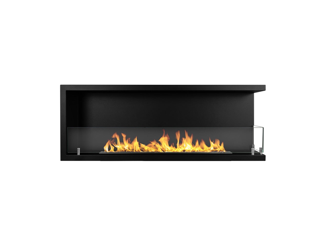 Lareira com borda em relevo de bioetanol, Lareira com borda de bioetanol 120x45 Sutri 120 Dx