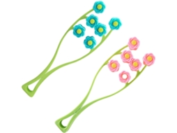 Ferramenta de massagem facial em formato de flor, em PP (polipropileno), para esculpir um rosto elegante.