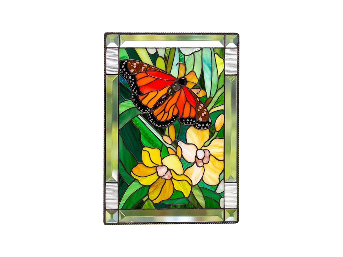 Painel de Vidro com Estampa de Cardinal para Decoração de Parede | S/MARCA